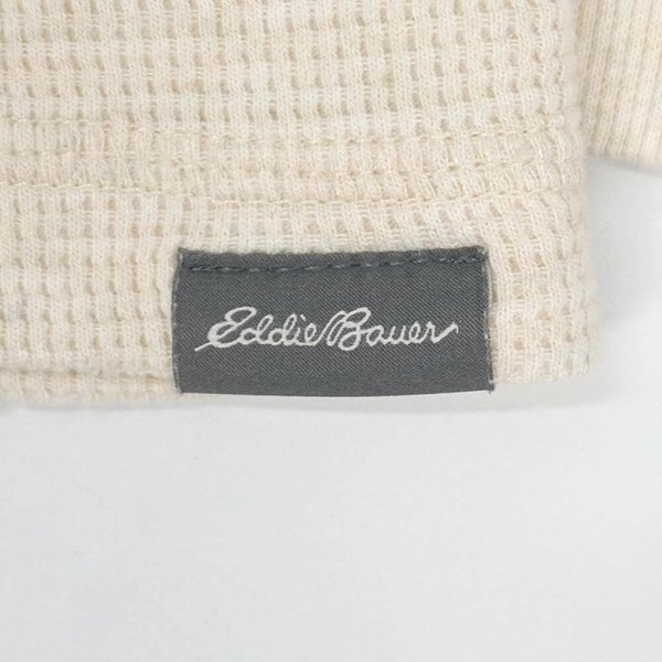 画像3: 00's Eddie Bauer 前V サーマルカットソー "DEADSTOCK / OATMEAL" (3)