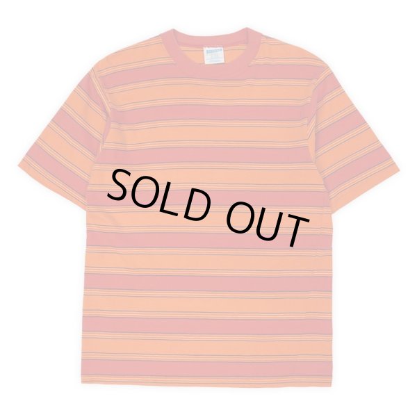 画像1: 90's CHEETAH マルチボーダーTシャツ "ORANGE / MADE IN USA / DEADSTOCK" (1)
