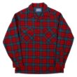 画像1: 70's Pendleton ウールシャツ "RED BASE / MADE IN USA" (1)