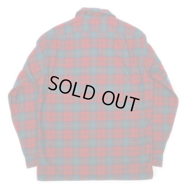 画像2: 70's Pendleton ウールシャツ "RED BASE / MADE IN USA" (2)
