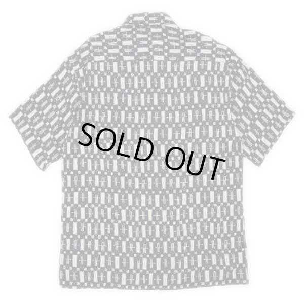 画像2: 90's Pierre Cardine S/S レーヨンシャツ (2)