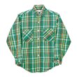 画像1: 70's BIG MAC ヘビーネルシャツ "GREEN BASE / size S" (1)