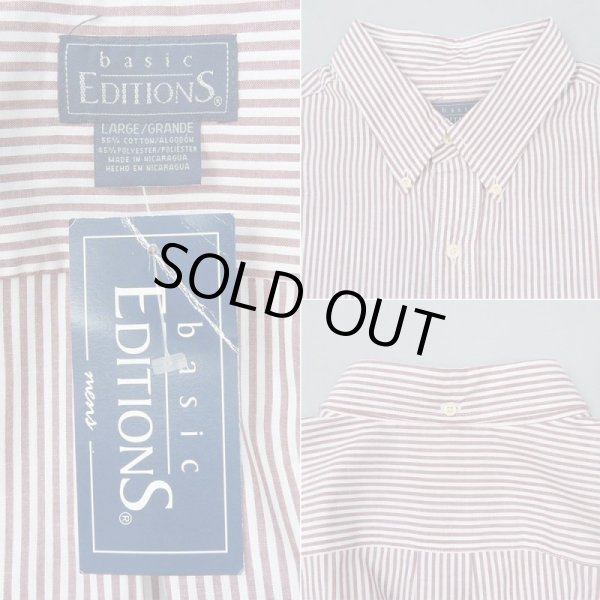 画像3: 90's BASIC EDITIONS S/S ボタンダウンシャツ “Stripe / DEADSTOCK” (3)