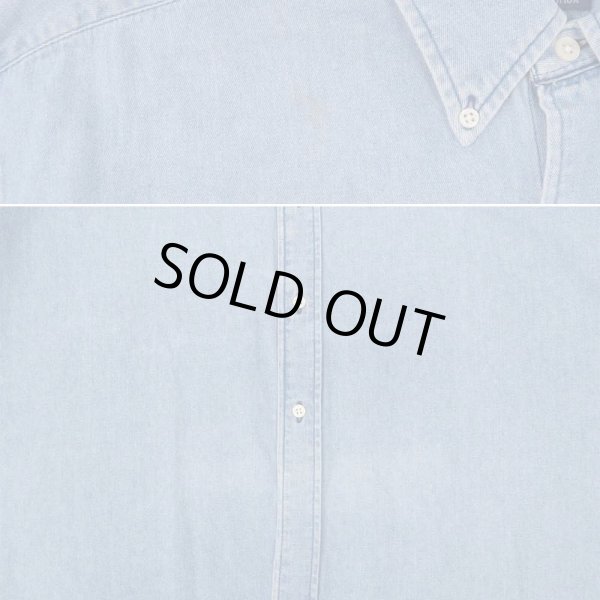 画像5: 90's Polo Ralph Lauren デニムボタンダウンシャツ "BIG SHIRT" (5)