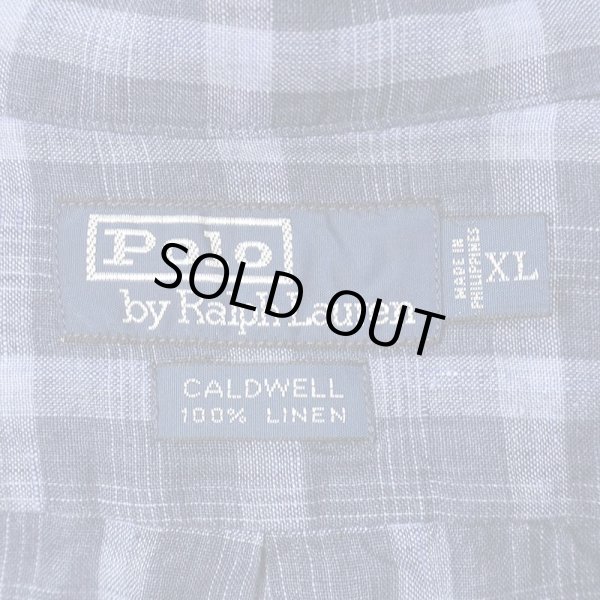 画像2: 90's Polo Ralph Lauren S/S オープンカラーシャツ “CALDWELL / LINEN” (2)