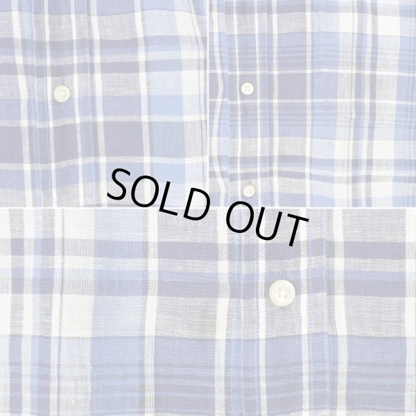 画像5: 00's LANDS' END S/S リネン ボタンダウンシャツ (5)