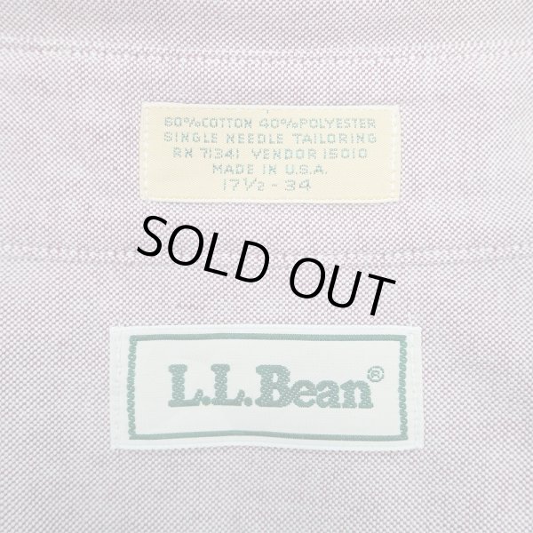 画像2: 90's L.L.Bean オックスフォード ボタンダウンシャツ “RED / MADE IN USA” (2)