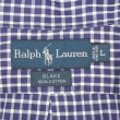 画像2: 90's Polo Ralph Lauren ボタンダウンシャツ "BLAKE / Navy Gingham Plaid" (2)
