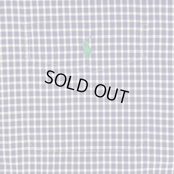 画像3: 90's Polo Ralph Lauren ボタンダウンシャツ "BLAKE / Navy Gingham Plaid" (3)