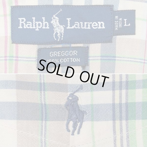 画像2: 90's Polo Ralph Lauren S/S ボタンダウンシャツ "GREGGOR" (2)