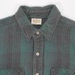 画像3: 90's FIVE BROTHER ヘビーネルシャツ "MADE IN USA / Green×Black Ombre Plaid" (3)
