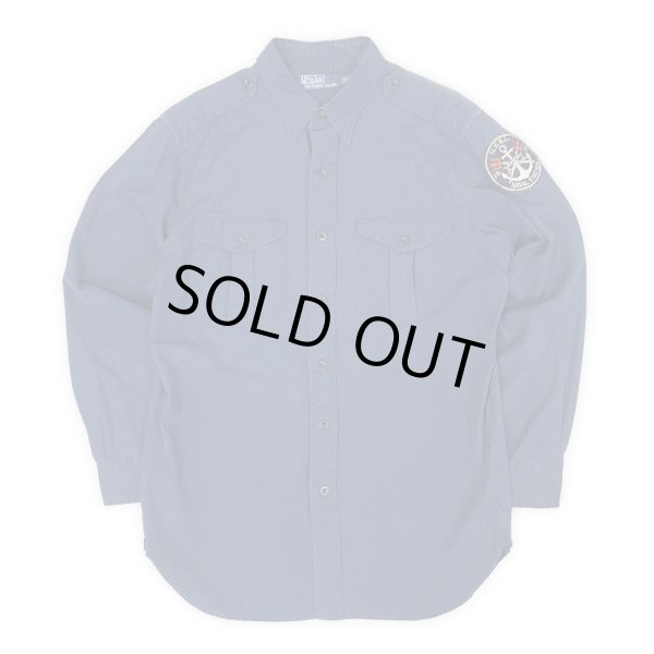 画像1: 00's Polo Ralph Lauren マチ付き ワークシャツ (1)