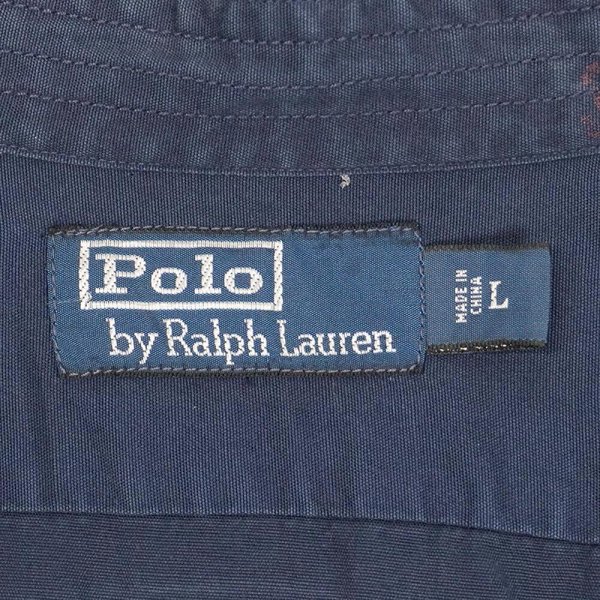 画像2: 00's Polo Ralph Lauren マチ付き ワークシャツ (2)