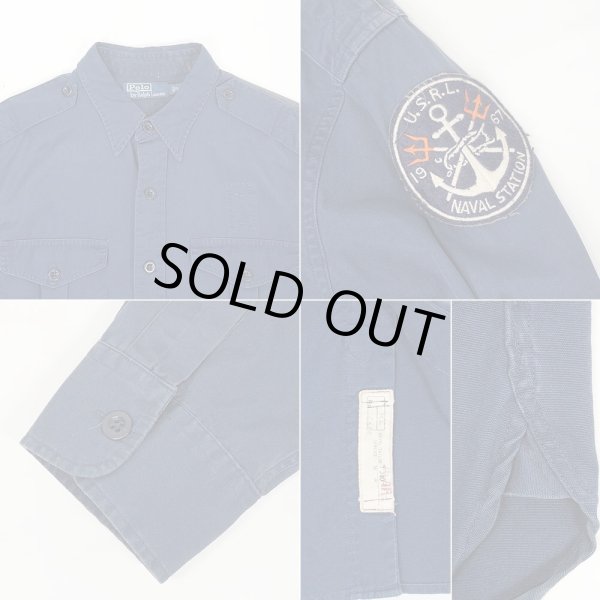 画像3: 00's Polo Ralph Lauren マチ付き ワークシャツ (3)