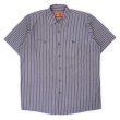 画像1: 00's RED KAP S/S ストライプ柄 ワークシャツ (1)