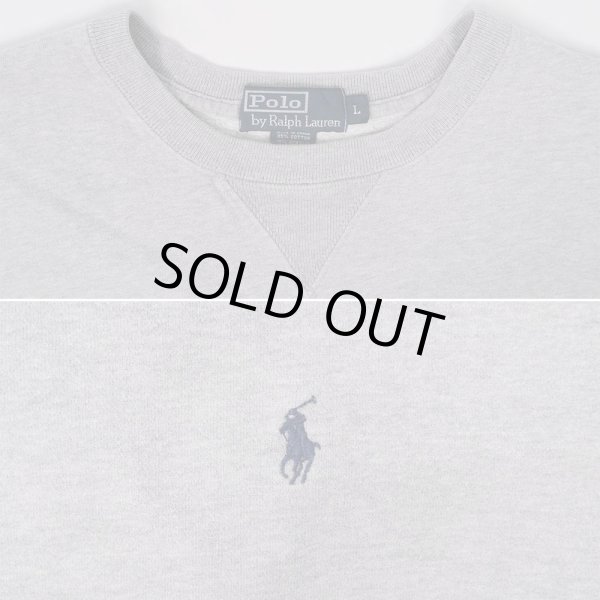 画像3: 90's Polo Ralph Lauren リバースウィーブタイプ スウェット "GRAY" (3)