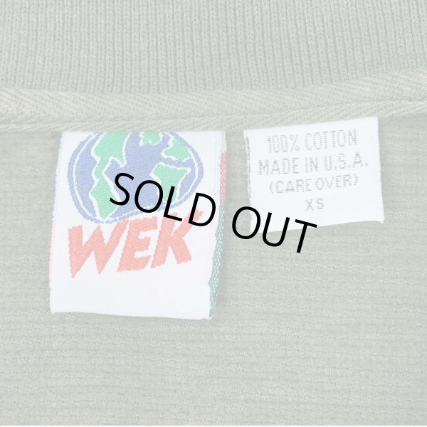 画像2: 90's WEK ハーフジップ スウェットポロ "MADE IN USA" (2)