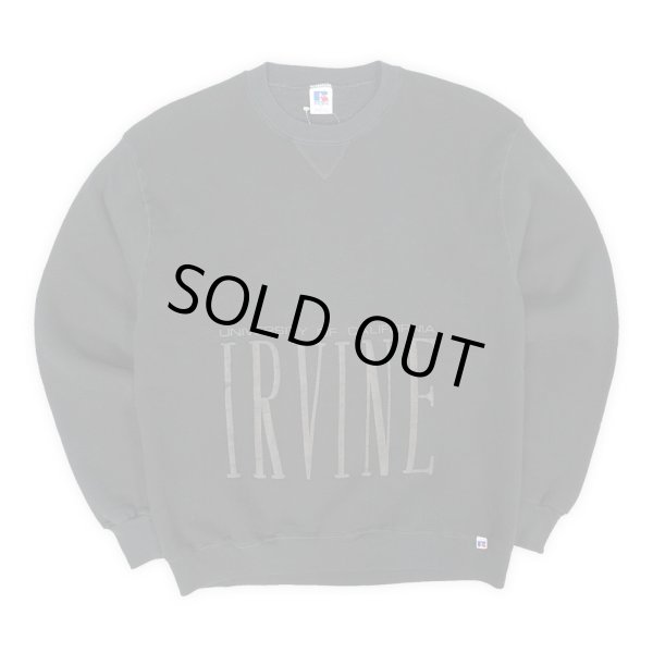 画像1: 80's RUSSELL カレッジプリントスウェット “MADE IN USA / BLACK” (1)