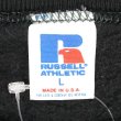 画像2: 80's RUSSELL カレッジプリントスウェット “MADE IN USA / BLACK” (2)