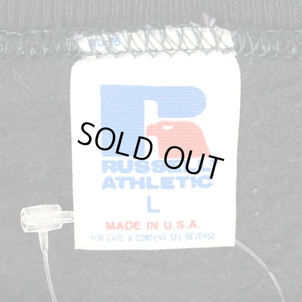 画像2: 80's RUSSELL カレッジプリントスウェット “MADE IN USA / BLACK” (2)