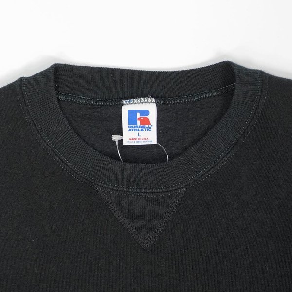 画像4: 80's RUSSELL カレッジプリントスウェット “MADE IN USA / BLACK” (4)