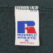 画像2: 90's RUSSELL 前V ブランクスウェット "MADE IN USA / BLUE GREEN" (2)