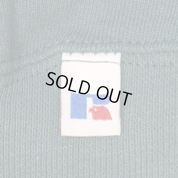 画像3: 90's RUSSELL 前V ブランクスウェット "MADE IN USA / BLUE GREEN" (3)