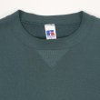 画像4: 90's RUSSELL 前V ブランクスウェット "MADE IN USA / BLUE GREEN" (4)