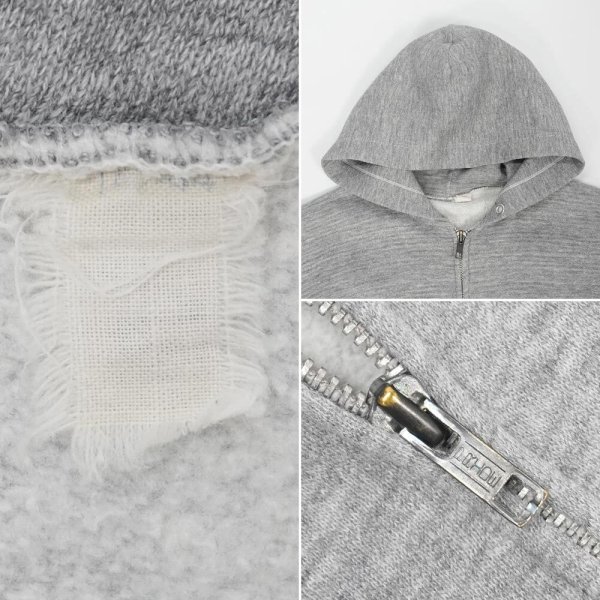 画像2: 60-70's unknown フルジップ スウェットパーカー (2)