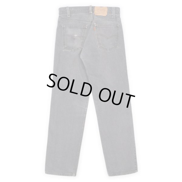 画像2: 90's Levi's 505 先染め ブラックデニムパンツ "MADE IN USA" (2)