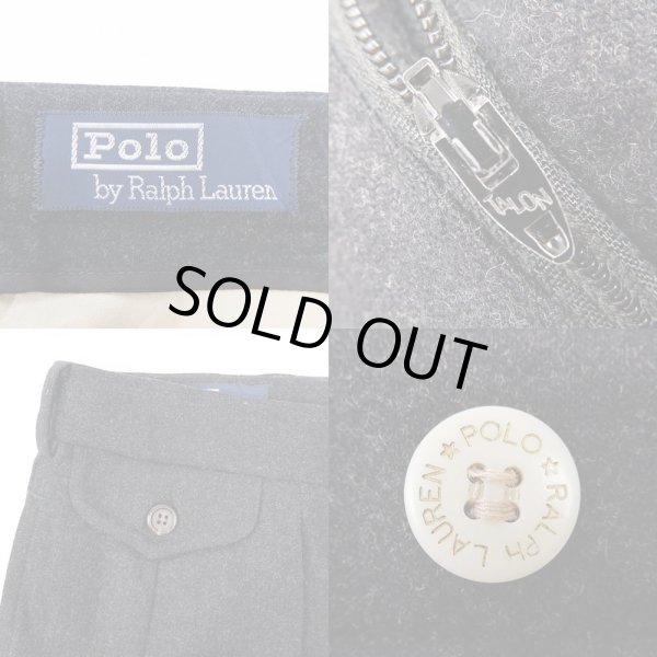 画像3: 90's Polo Ralph Lauren 2タック ウールトラウザー (3)