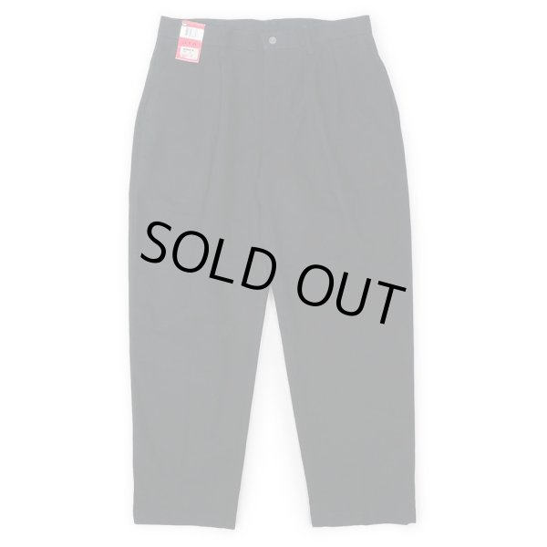 画像2: Early 00's Lee 2タック チノトラウザー "W34 L29 / BLACK / DEADSTOCK" (2)