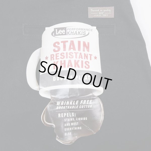 画像4: Early 00's Lee 2タック チノトラウザー "W34 L29 / BLACK / DEADSTOCK" (4)