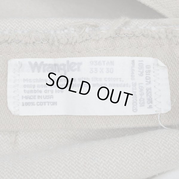 画像4: 90's Wrangler 936TAN 先染め カラーデニムパンツ "MADE IN USA / W33 L30" (4)