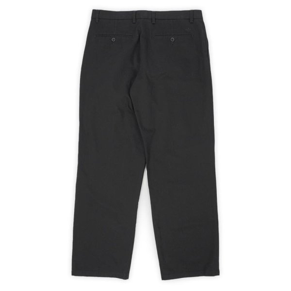 画像2: 00's DOCKERS 2タック チノトラウザー "BLACK / W32 L32" (2)