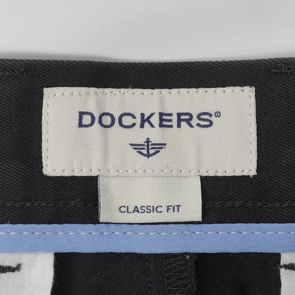 画像3: 00's DOCKERS 2タック チノトラウザー "BLACK / W32 L32" (3)