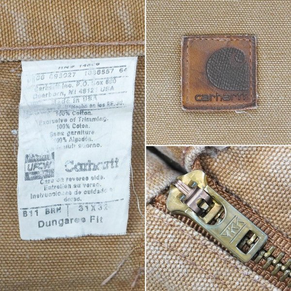 画像3: 00's Carhartt ダックペインターパンツ "B11 BRN / MADE IN USA / W31 L32" (3)