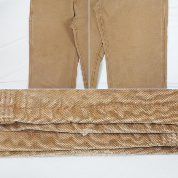 画像4: 00's Carhartt ダックペインターパンツ "B11 BRN / MADE IN USA / W31 L32" (4)