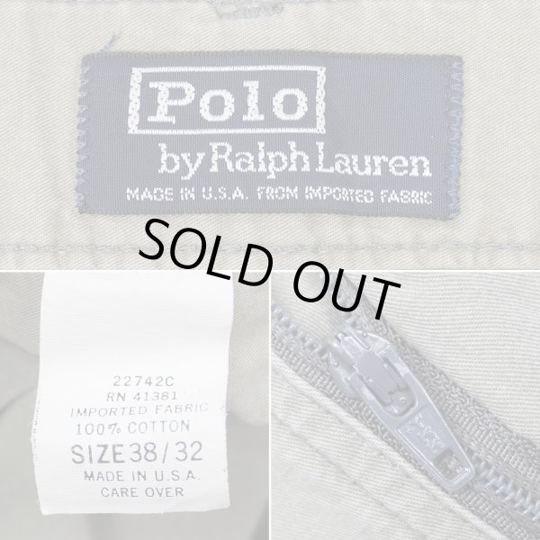 画像4: Early 90's Polo Ralph Lauren 2タック ポプリントラウザー "MADE IN USA / W38 L32" (4)
