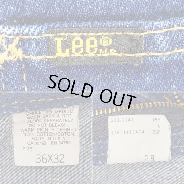 画像4: 90's Lee 200-0141 デニムパンツ "Dark Indigo / MADE IN USA" (4)