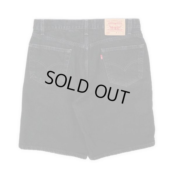 画像2: 90's Levi's 550 ブラックデニムショーツ (2)