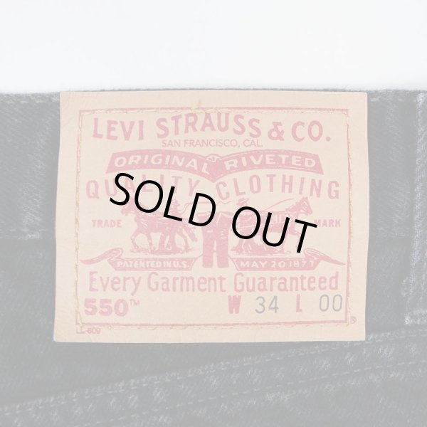 画像3: 90's Levi's 550 ブラックデニムショーツ (3)