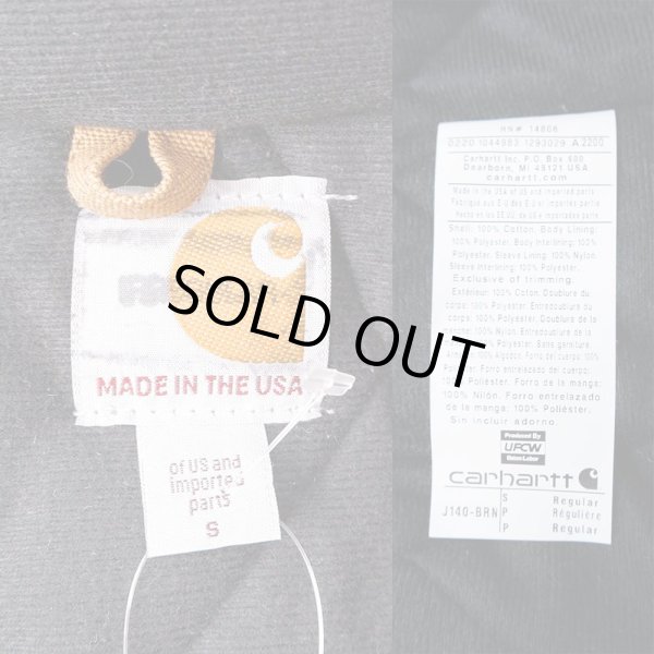 画像3: 新品 Carhartt アクティブジャケット "BROWN / MADE IN USA" (3)