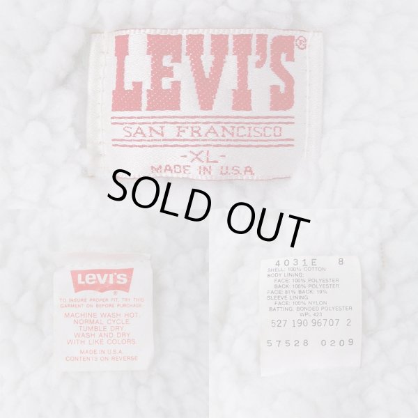 画像4: 80's Levi's デニムボアジャケット "ケミカルウォッシュ / MADE IN USA" (4)