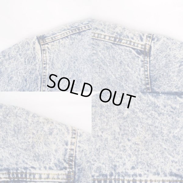 画像6: 80's Levi's デニムボアジャケット "ケミカルウォッシュ / MADE IN USA" (6)