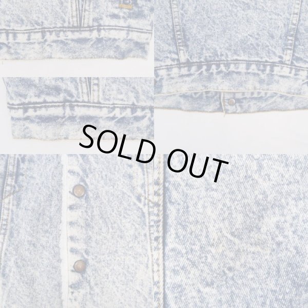 画像7: 80's Levi's デニムボアジャケット "ケミカルウォッシュ / MADE IN USA" (7)