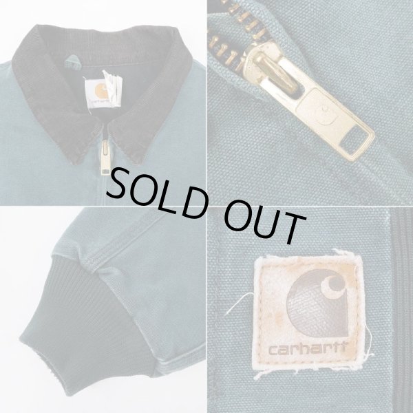 画像4: 00's Carhartt サンタフェジャケット “BLUE GREEN” (4)