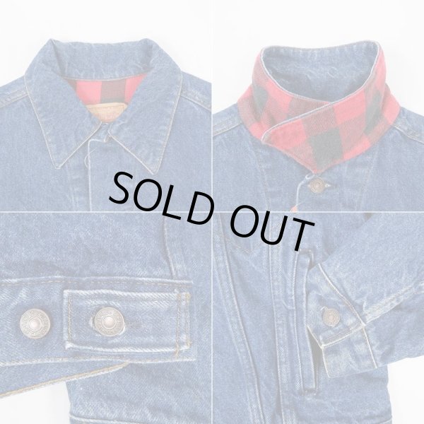 画像4: 80's Levi's 70411-0816 フランネルライナー デニムジャケット "MADE IN USA" (4)