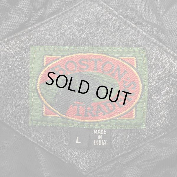 画像3: 90's BOSTON TRADERS パデッドレザージャケット (3)