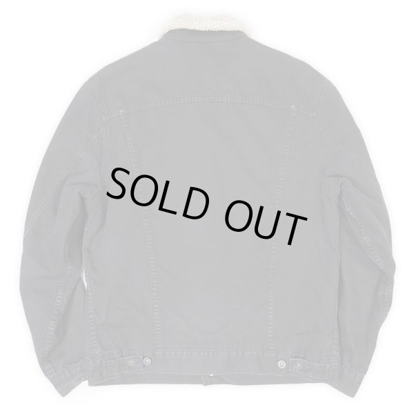 画像2: 00's Levi's コットンピケ ボアジャケット "BLACK" (2)